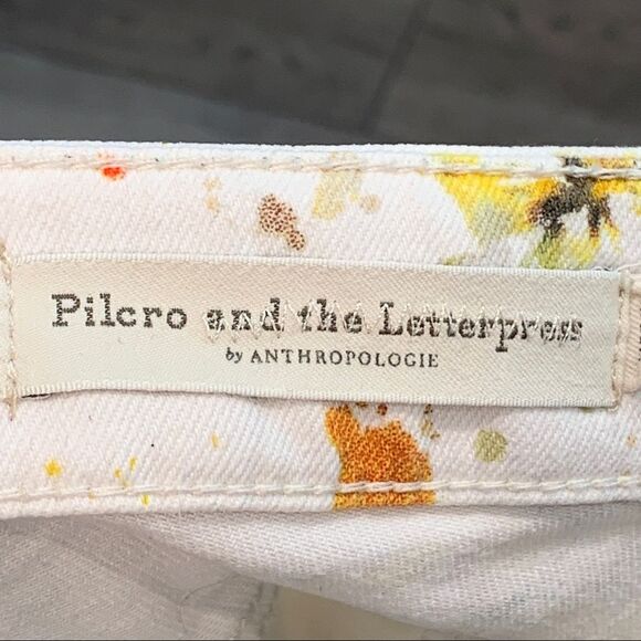 Anthropologie Pilcro & The Letterpress High Waisted Cropped Lemon Jeans - Picture 8 of 11